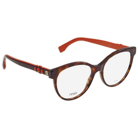 New Authentic FENDI FF 0275 086 Dark Havana Optical Frame 